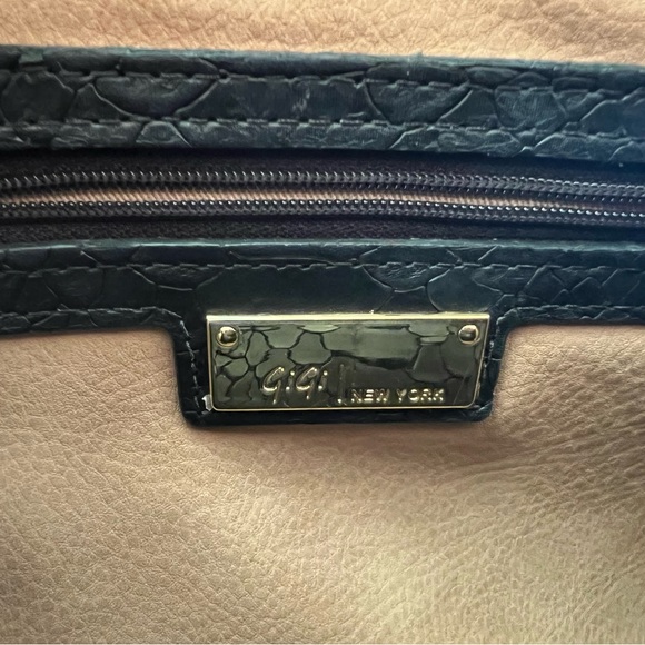 Gigi NY Bag - Hayden Satchel - black embossed python - Picture 6 of 8